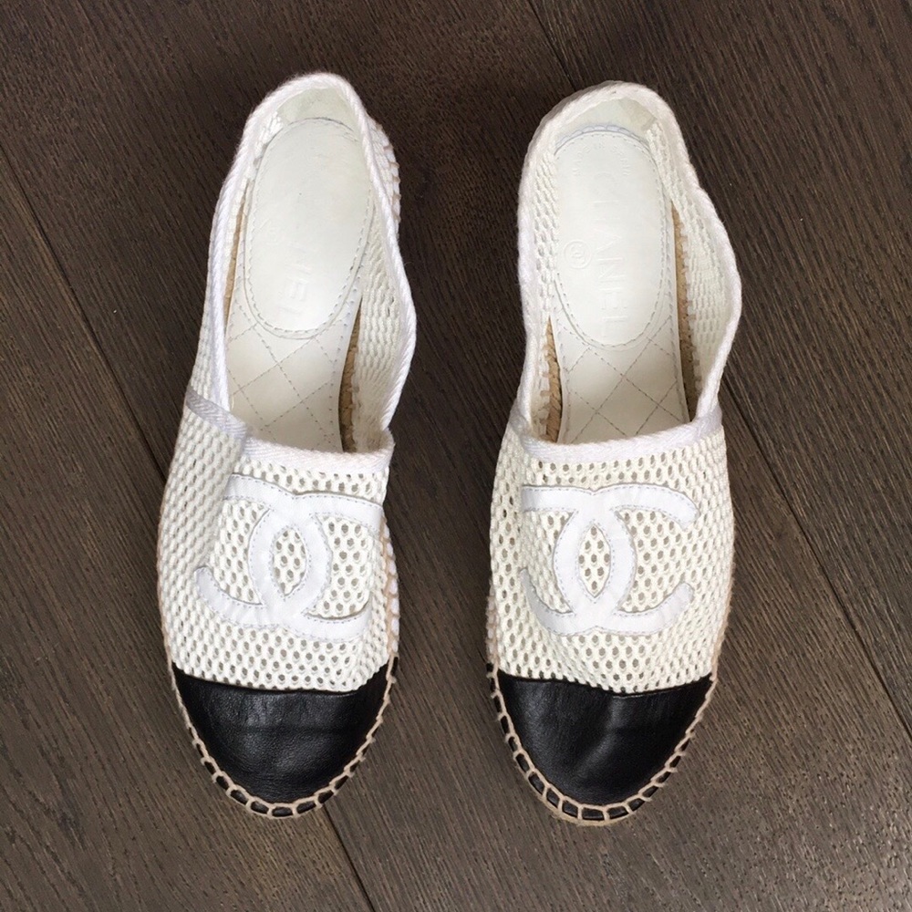 Chanel CC Mesh Espadrilles